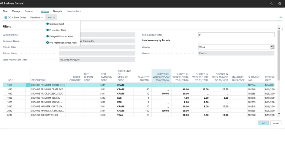 screenshot of Drink-IT CRM